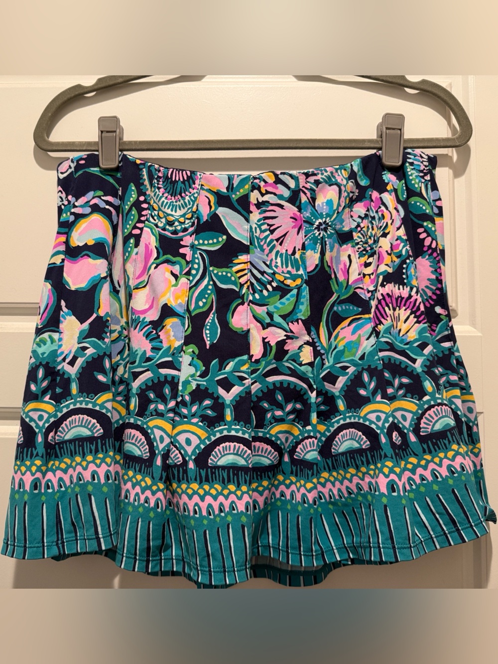 Lilly Pulitzer SPF 50+ tennis/athleisure skirt in High Tide Navy print - XL